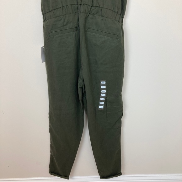 Motherhood Maternity Army Green Cargo Jumpsuit NWT - Picture 9 of 15
